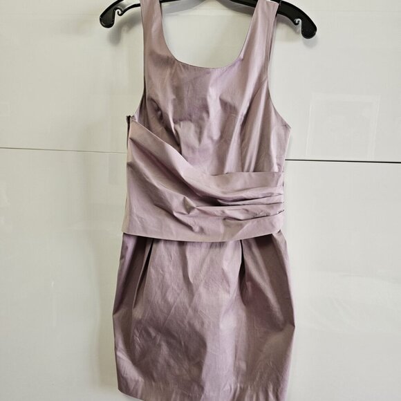 Vintage Taffeta Pierre Cardin Violet Dress - Picture 2 of 9